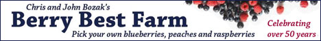 We have over 3,000 blueberry bushes on our 75-acre hilltop farm in Lebanon, Maine, just minutes from the New Hampshire border.