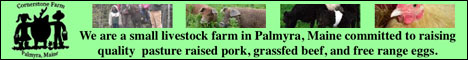 We are a small livestock farm in Palmyra, Maine committed to raising quality  pasture raised pork, grassfed beef, and free range eggs.